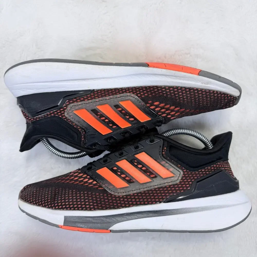 Adidas EQ21 T5 Trail Running Shoes Black Orange Iron Mens Size 8